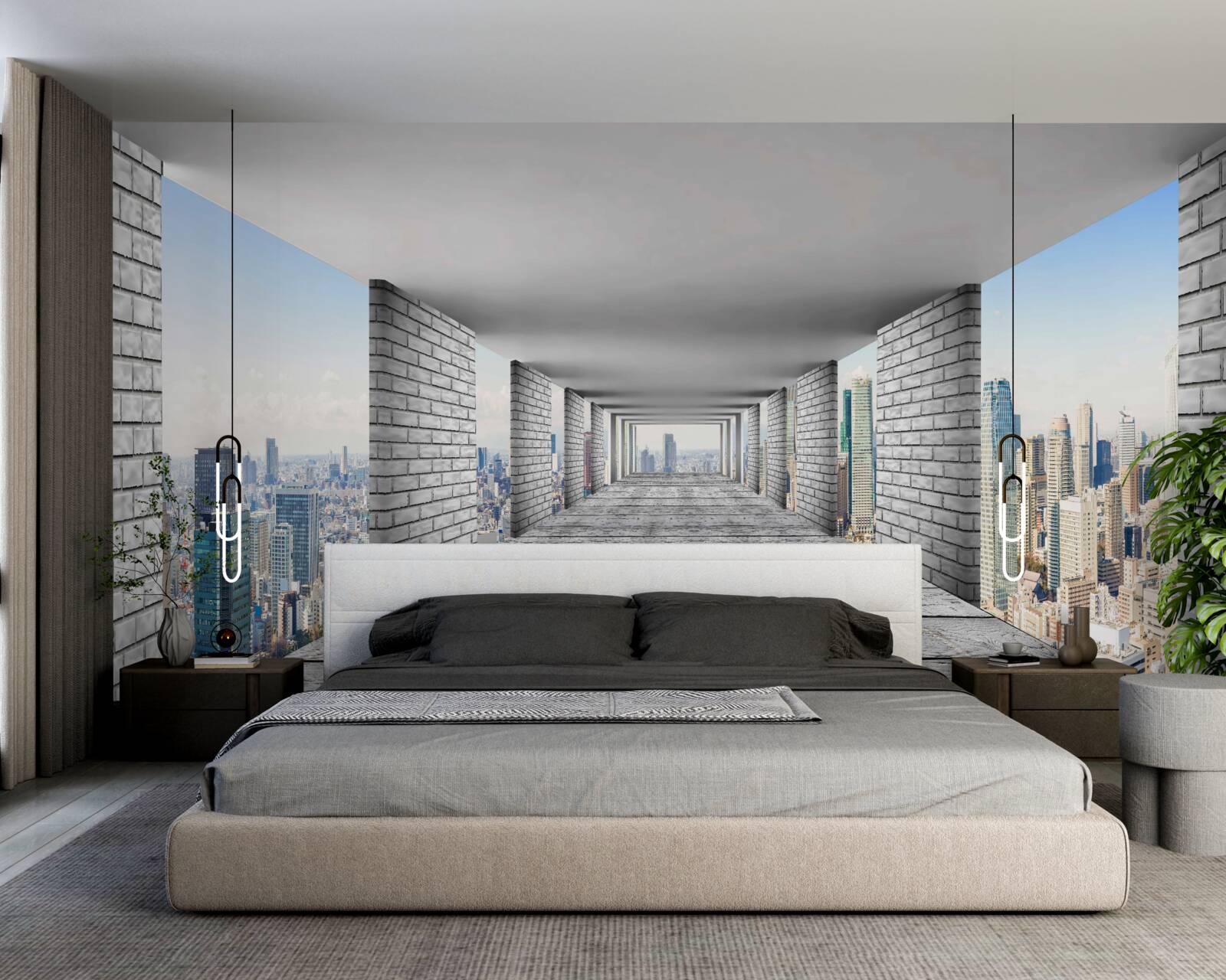 Fototapet metrou care deschide panorama orașului