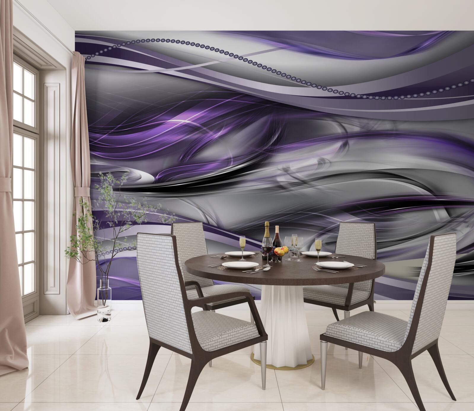 Fototapet imagine abstractă violet