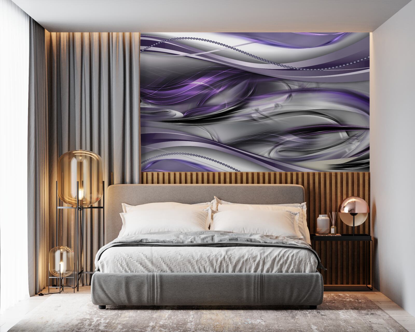 Fototapet imagine abstractă violet