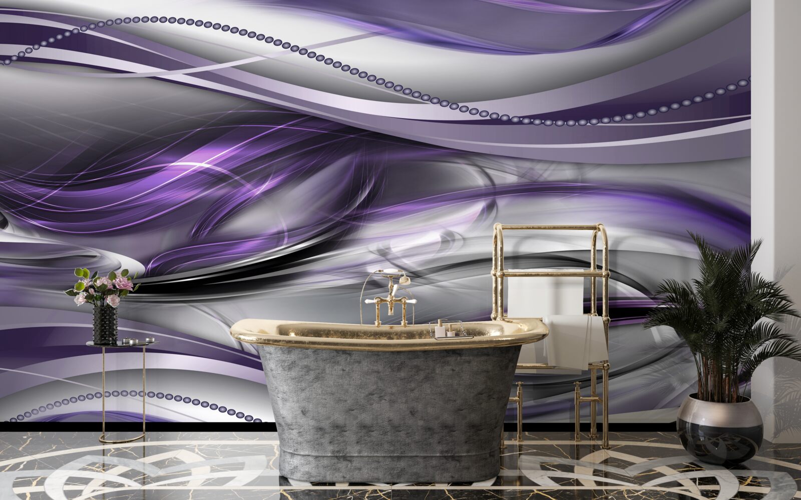 Fototapet imagine abstractă violet