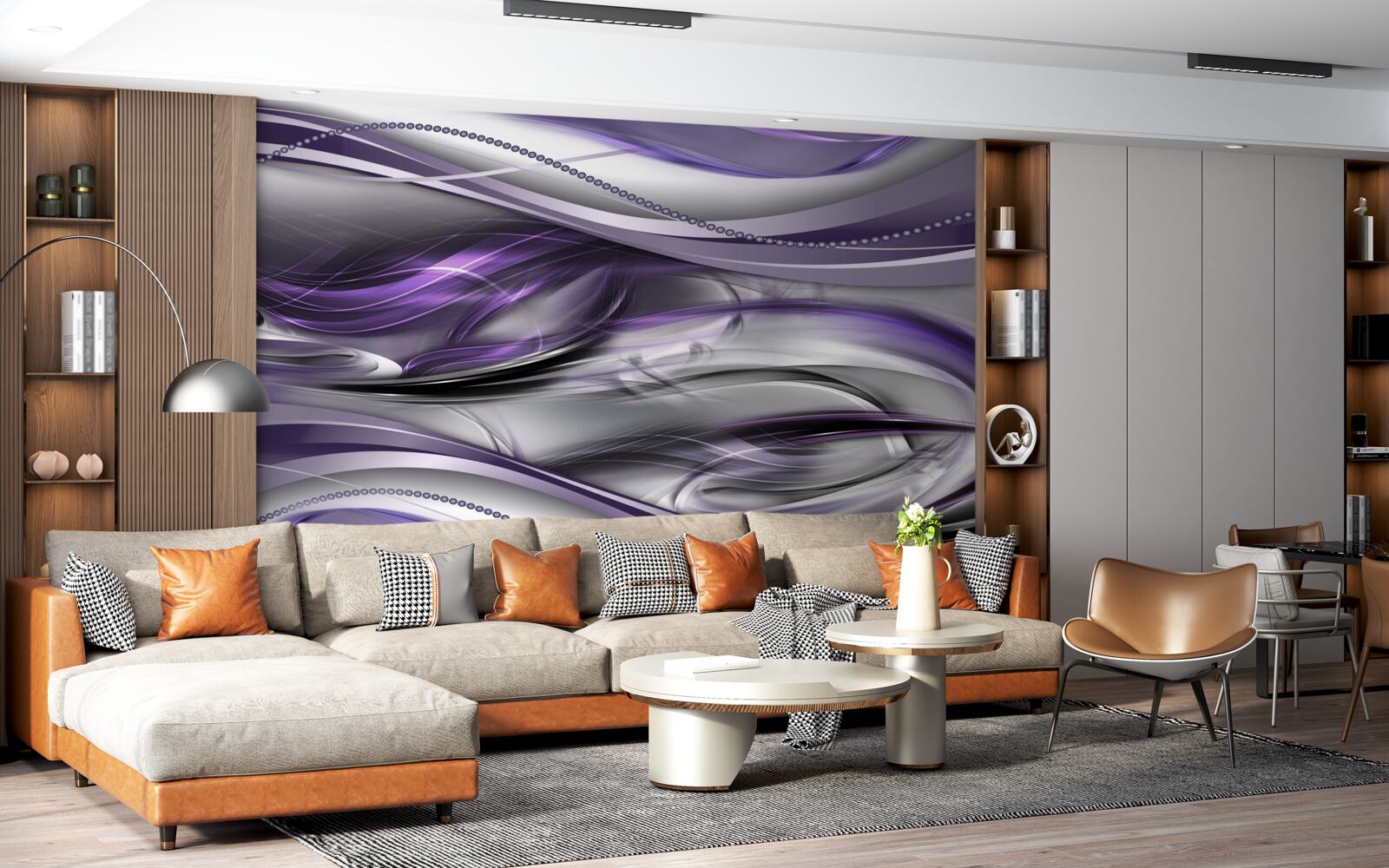 Fototapet imagine abstractă violet