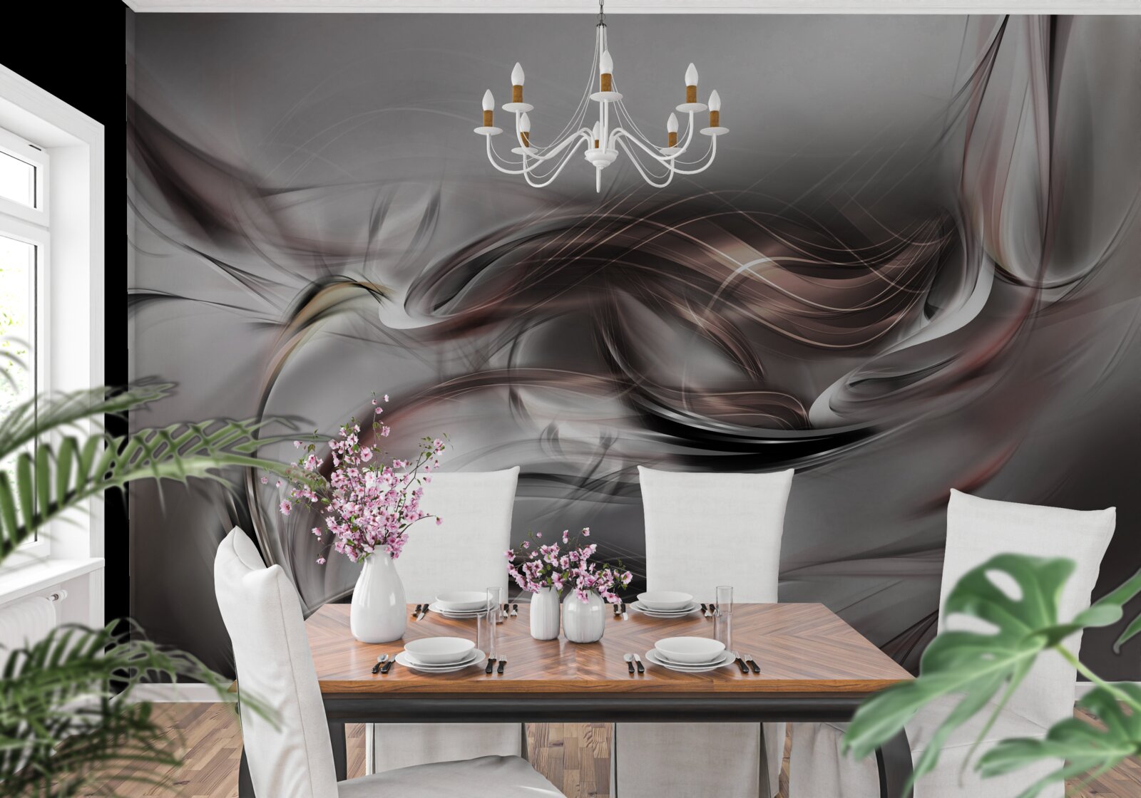 Fototapet gri abstract