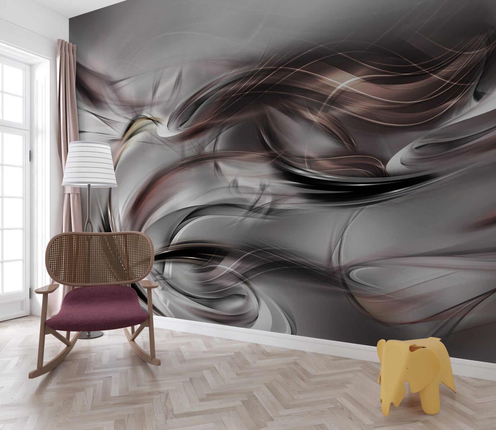 Fototapet gri abstract