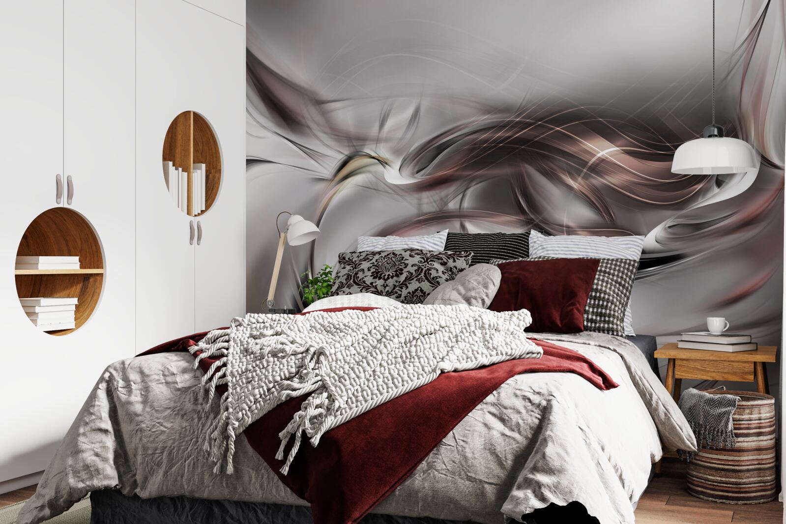 Fototapet gri abstract