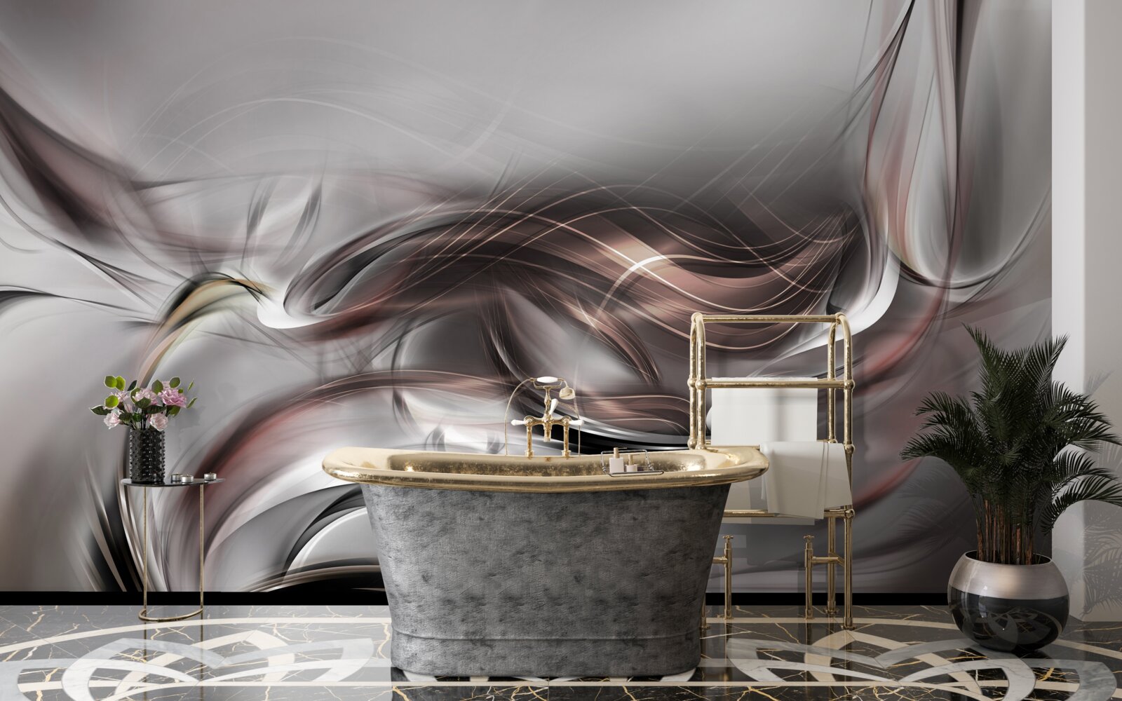 Fototapet gri abstract