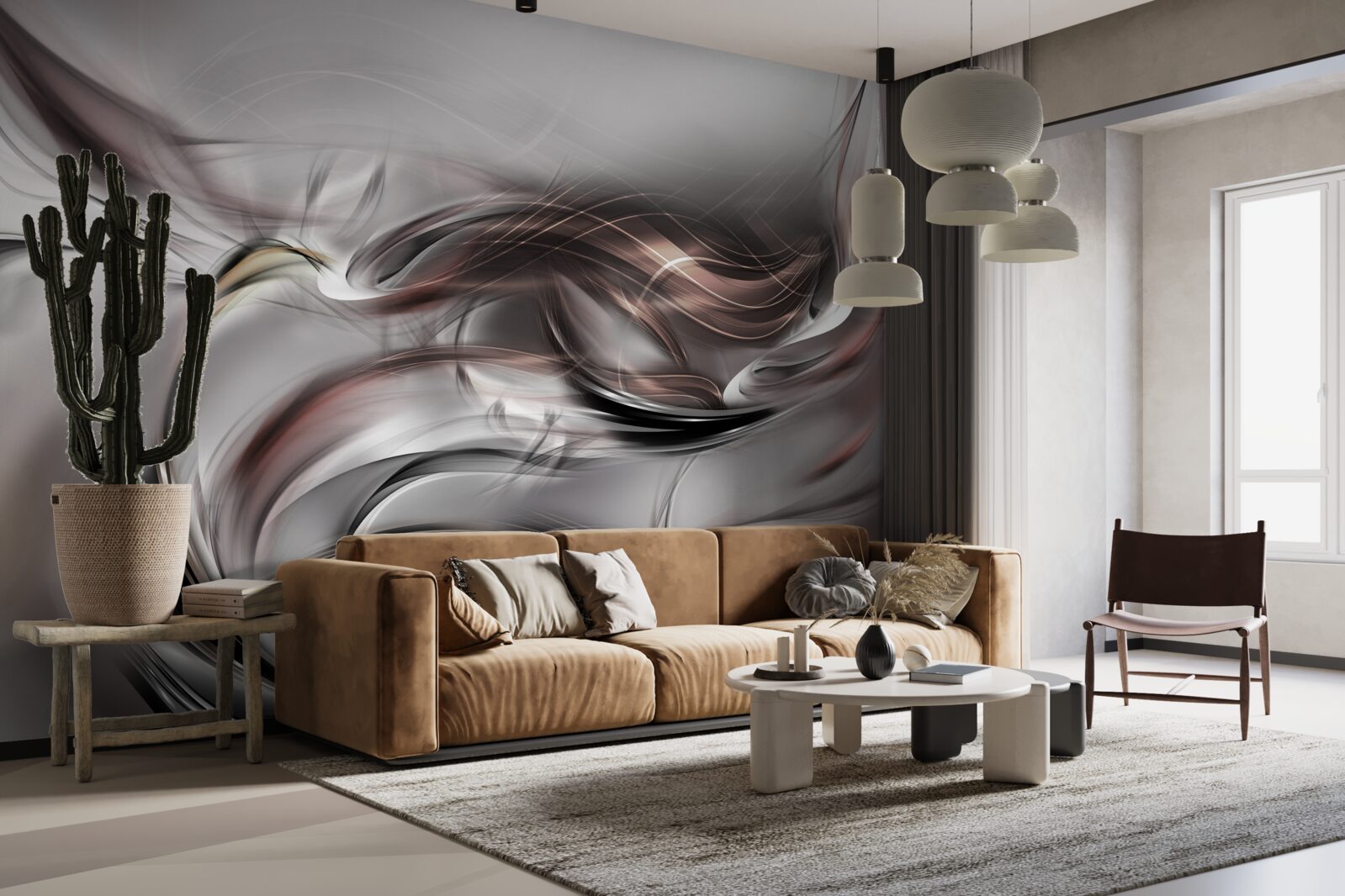 Fototapet gri abstract