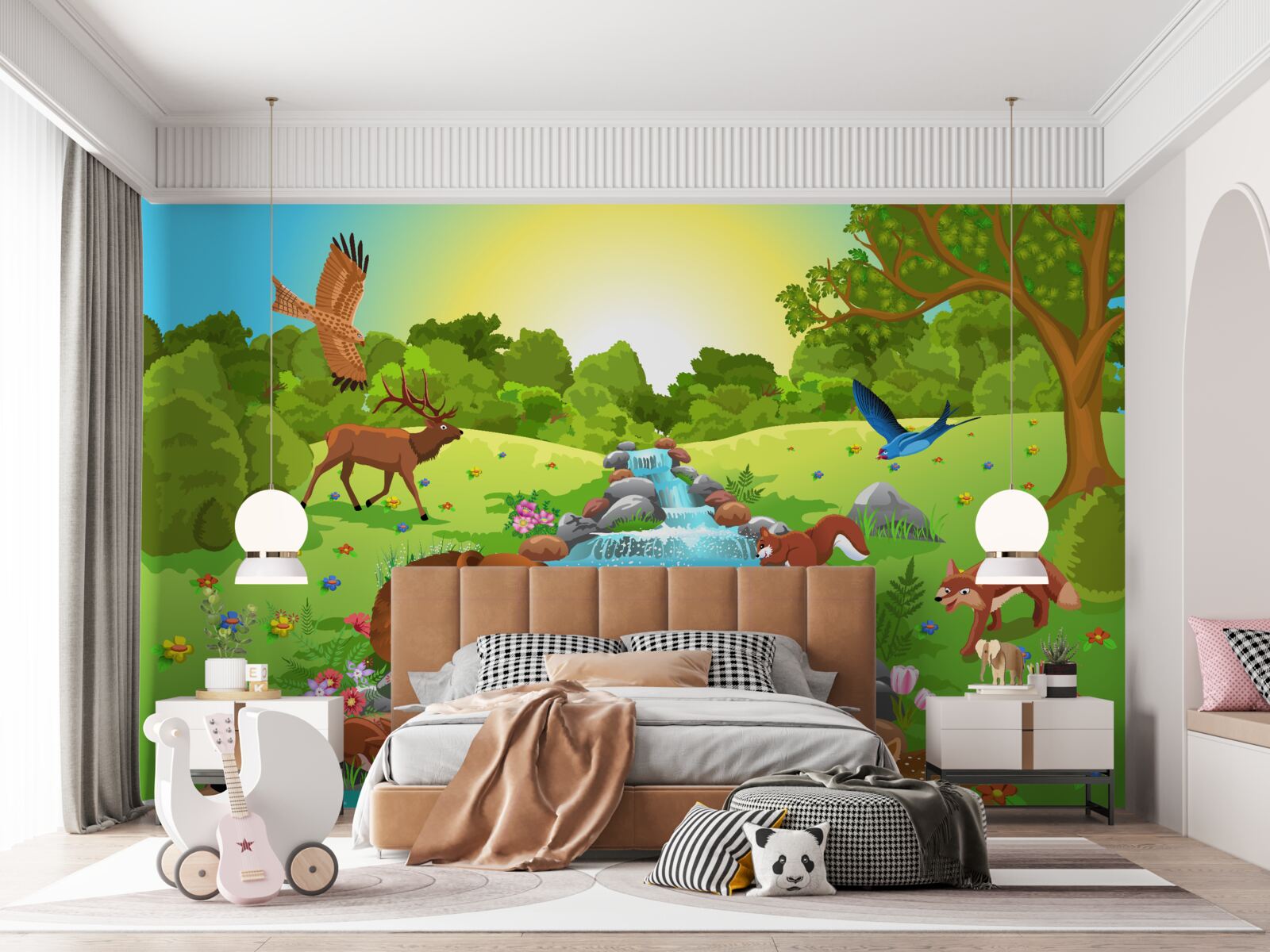 Fototapet animale la sursa de apă