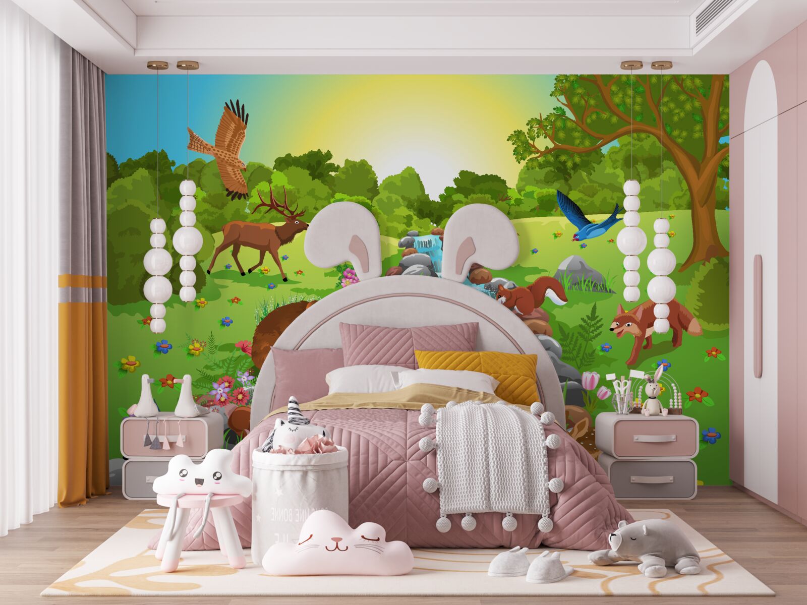 Fototapet animale la sursa de apă