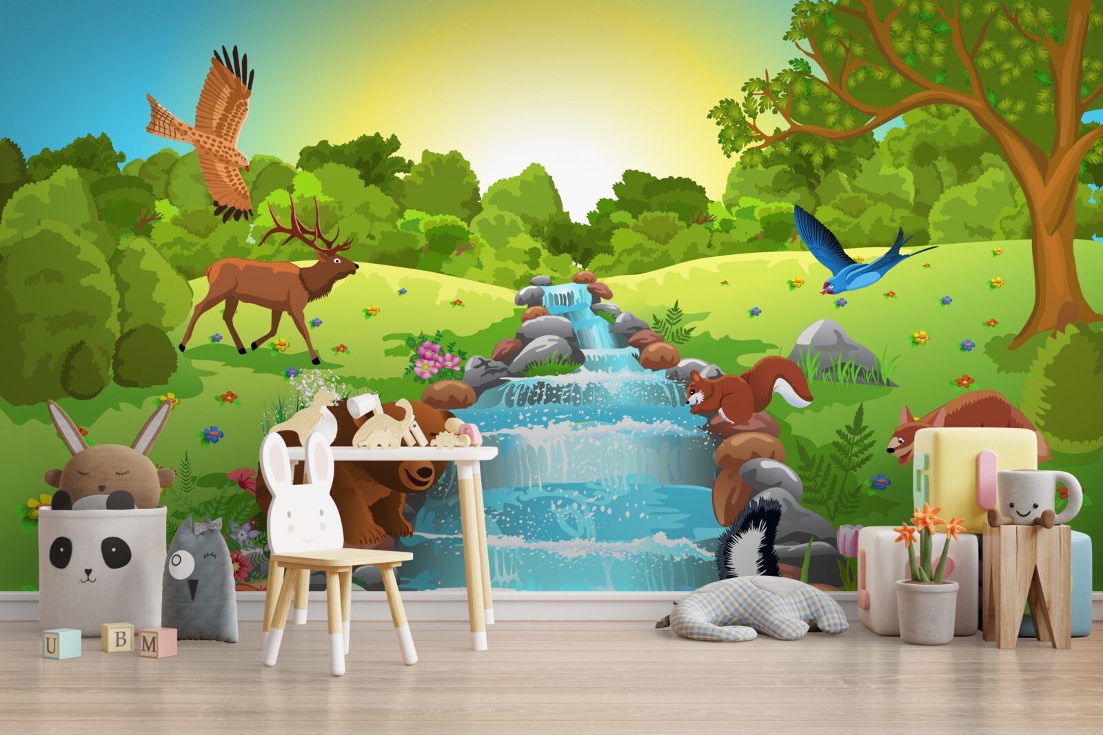 Fototapet animale la sursa de apă