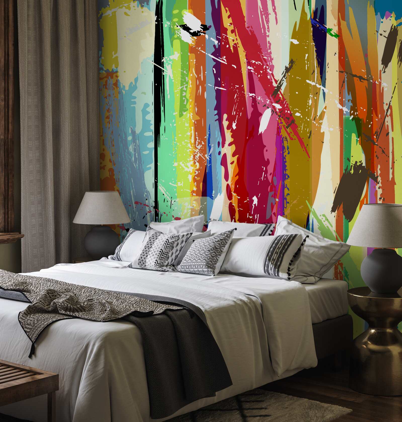 Fototapet culori bogate pe verticală