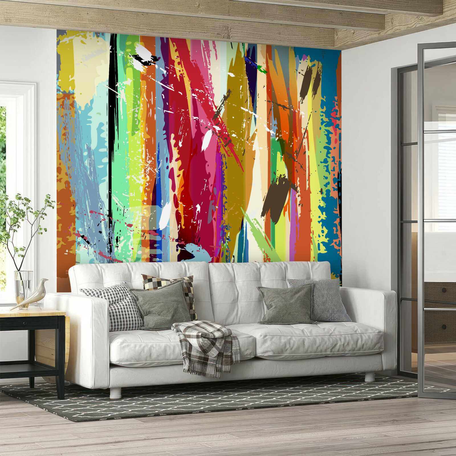 Fototapet culori bogate pe verticală