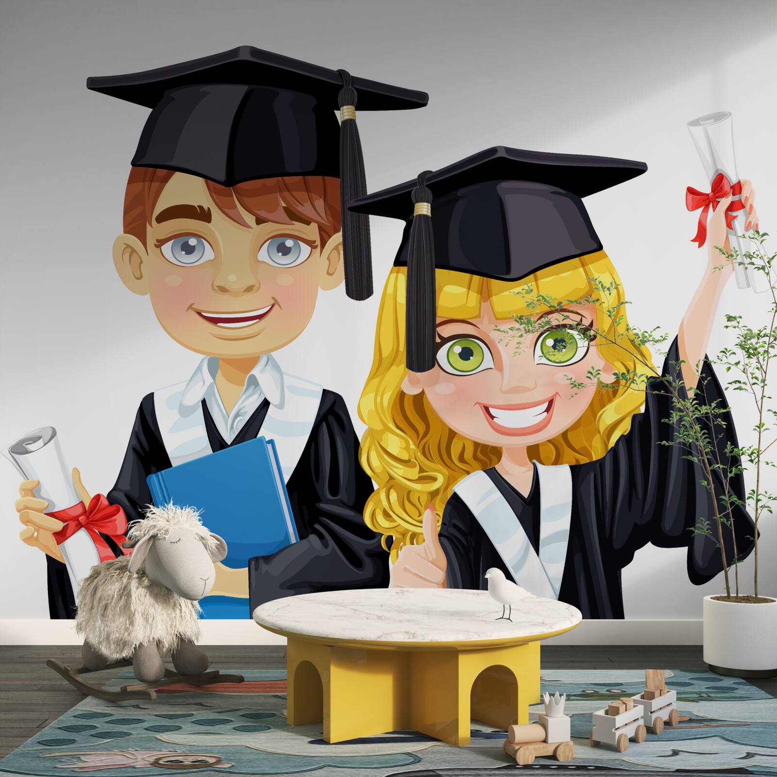 Fototapet absolvenți-studenți