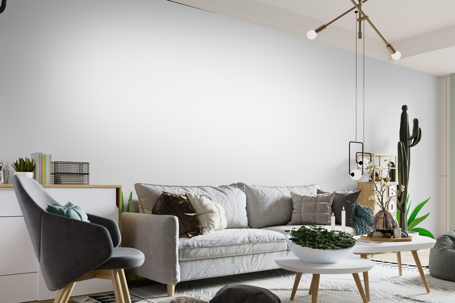 Fototapet fluture stă pe iarbă cu gerbera