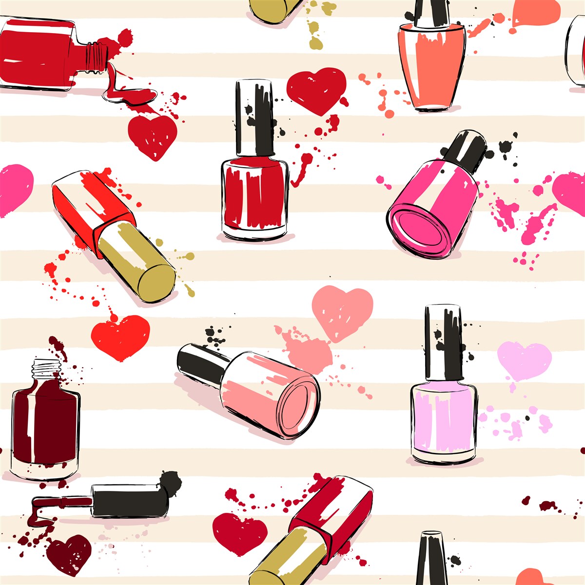 Fototapet sticle multicolore de lac de unghii