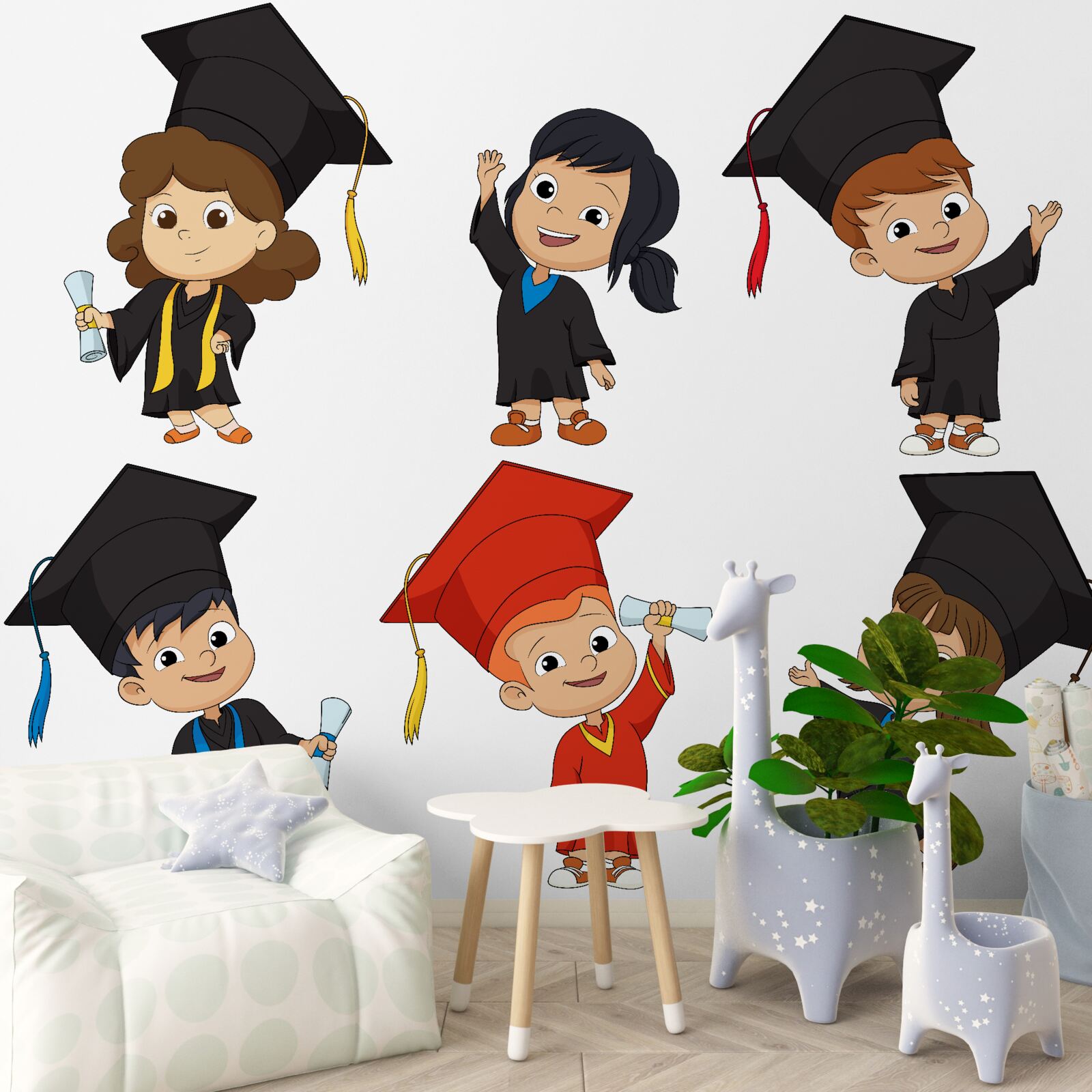 Fototapet copii ai absolvenților