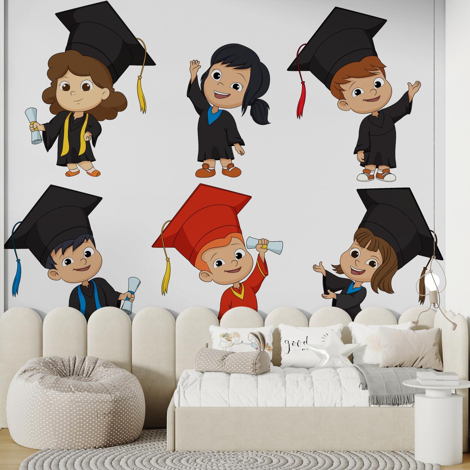 Fototapet copii ai absolvenților