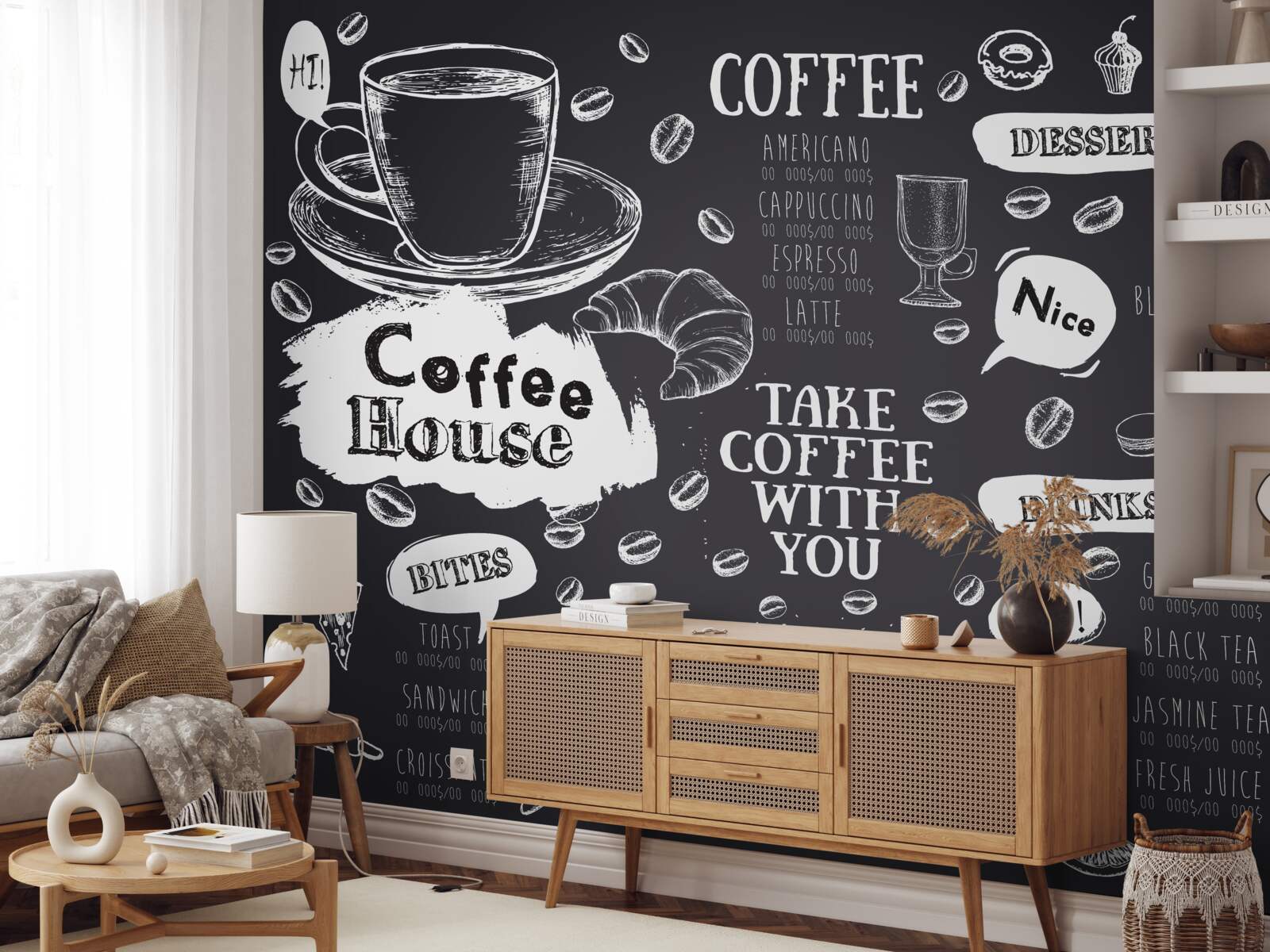 Fototapet meniul cantinei