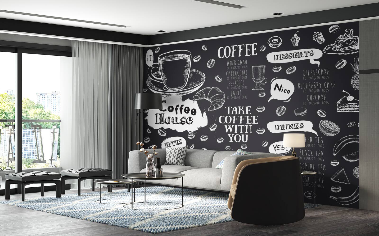 Fototapet meniul cantinei