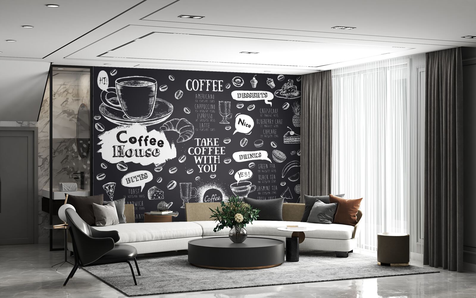 Fototapet meniul cantinei