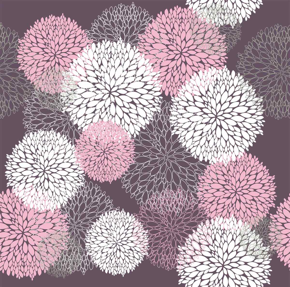 Fototapet mugurii de păpădie sunt de culoare albă, roz și gri