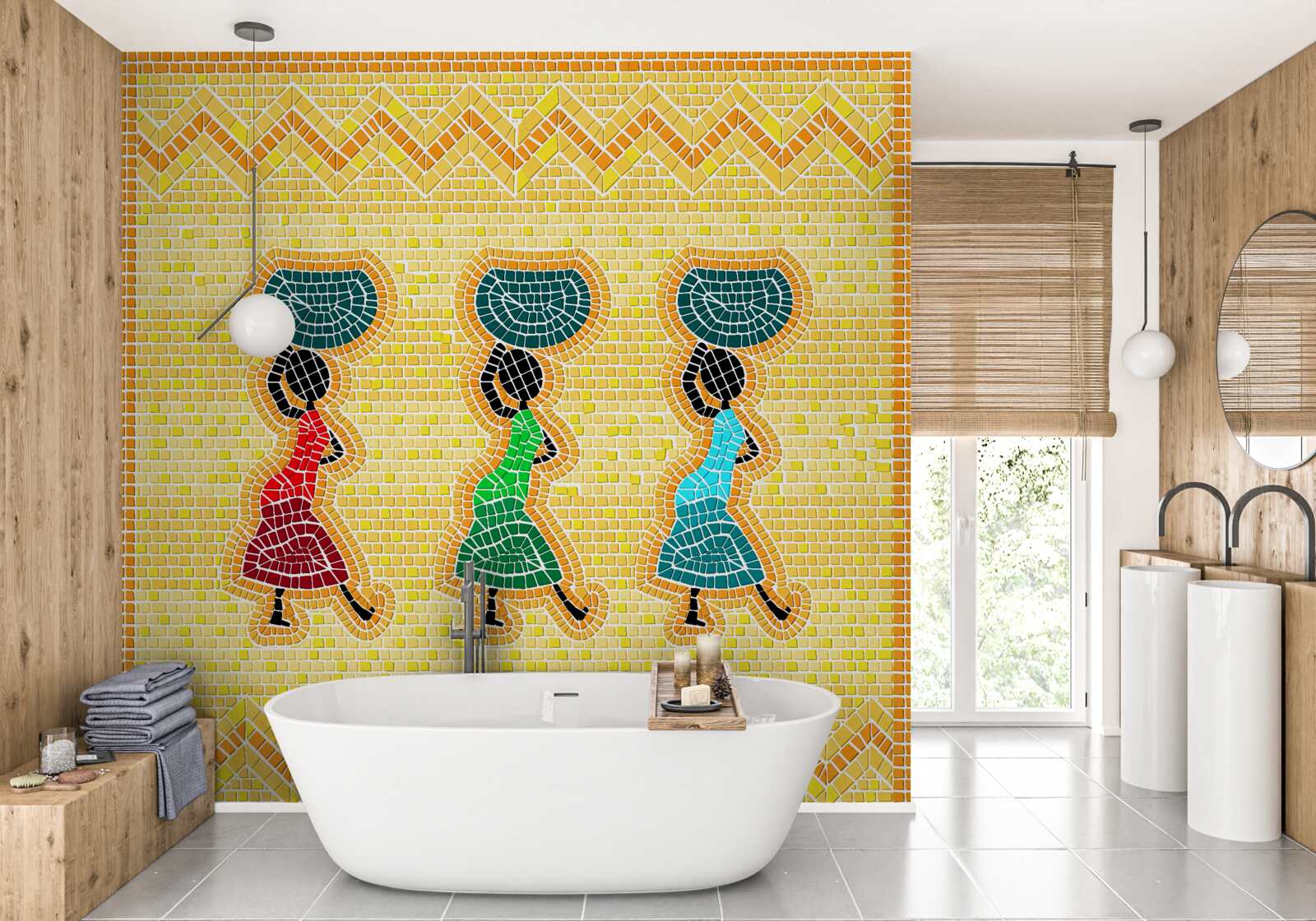 Fototapet imagini naționale ale femeilor îmbrăcate