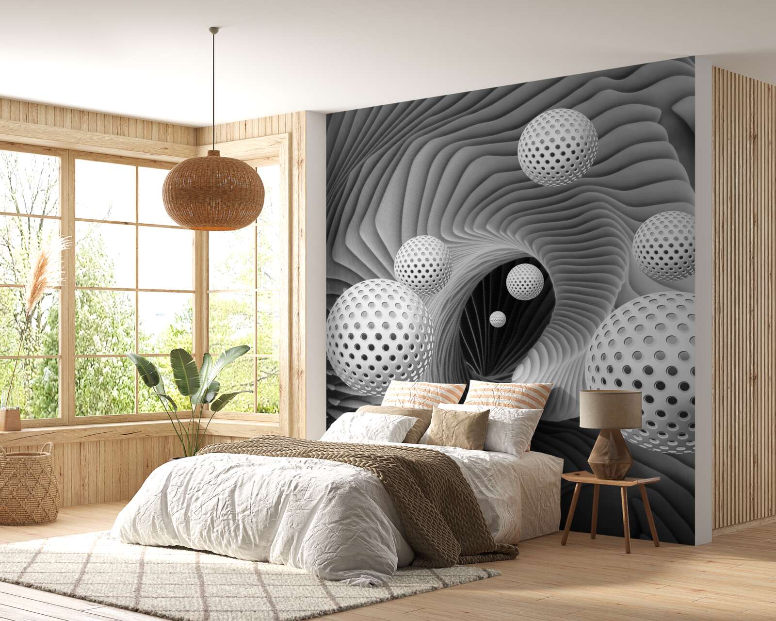 Fototapet 3d bile de zbor departe