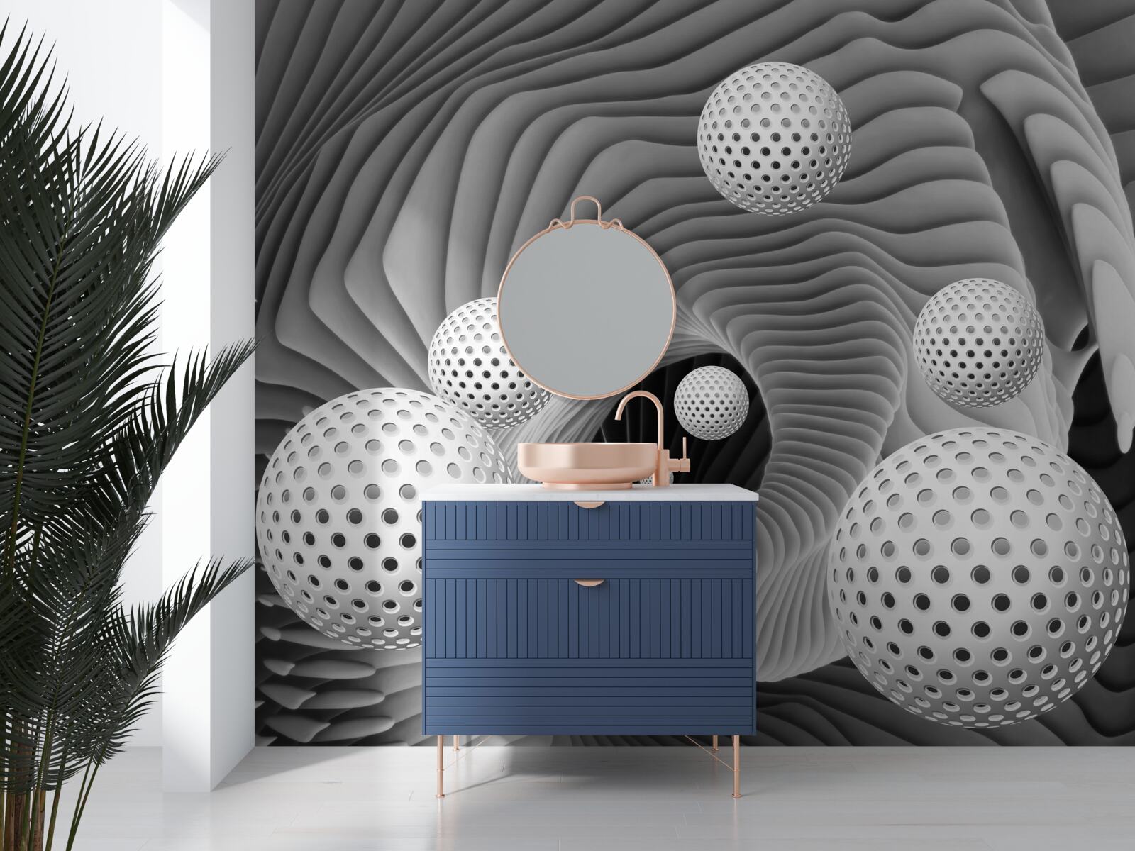 Fototapet 3d bile de zbor departe