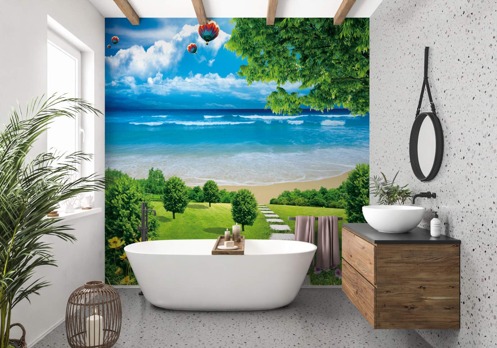 Fototapet drumul spre coasta idilică