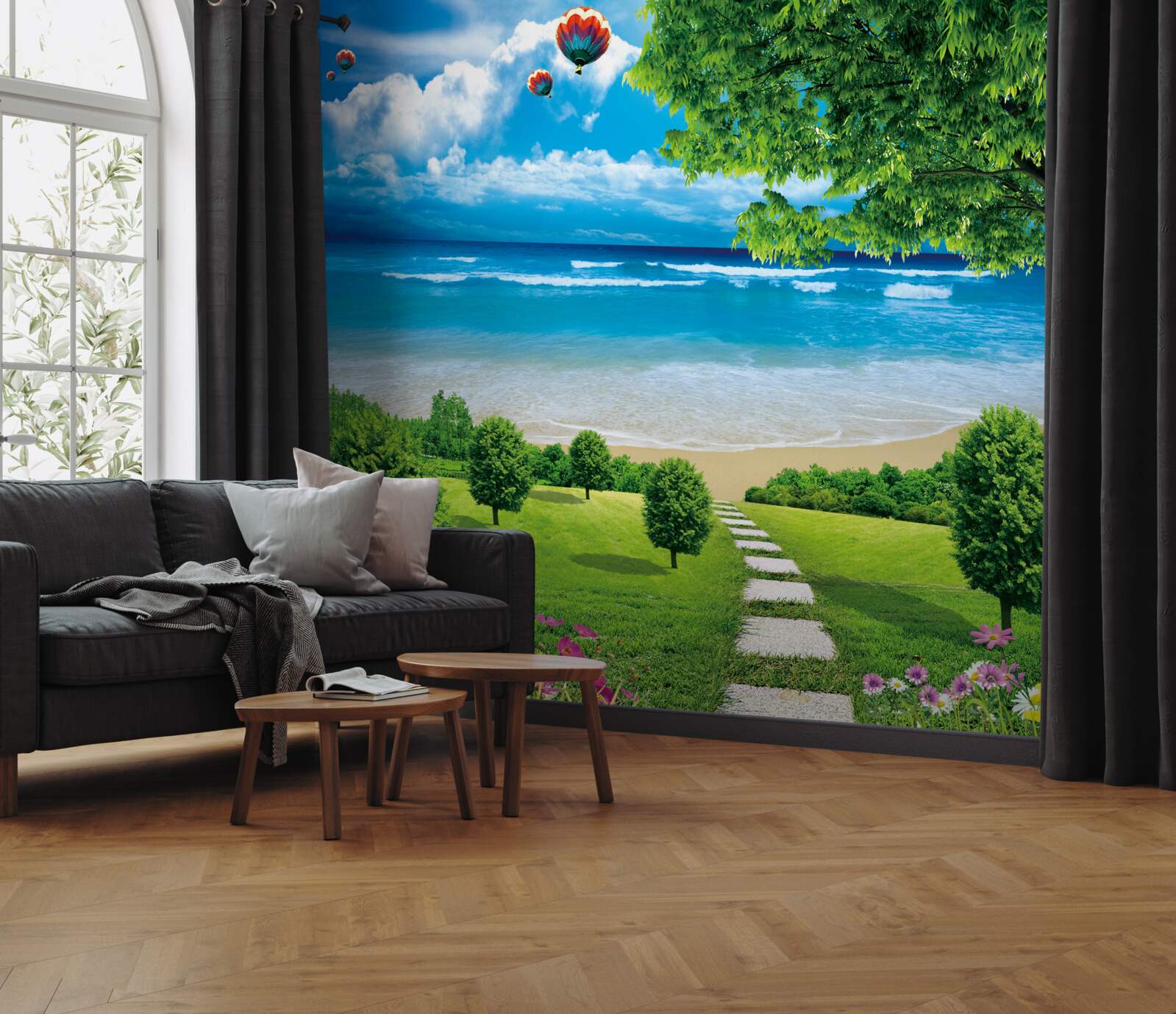 Fototapet drumul spre coasta idilică