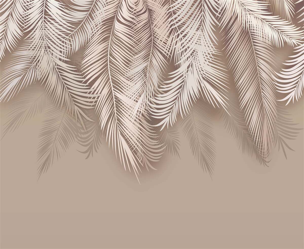Fototapet partea din spate a frunzelor groase