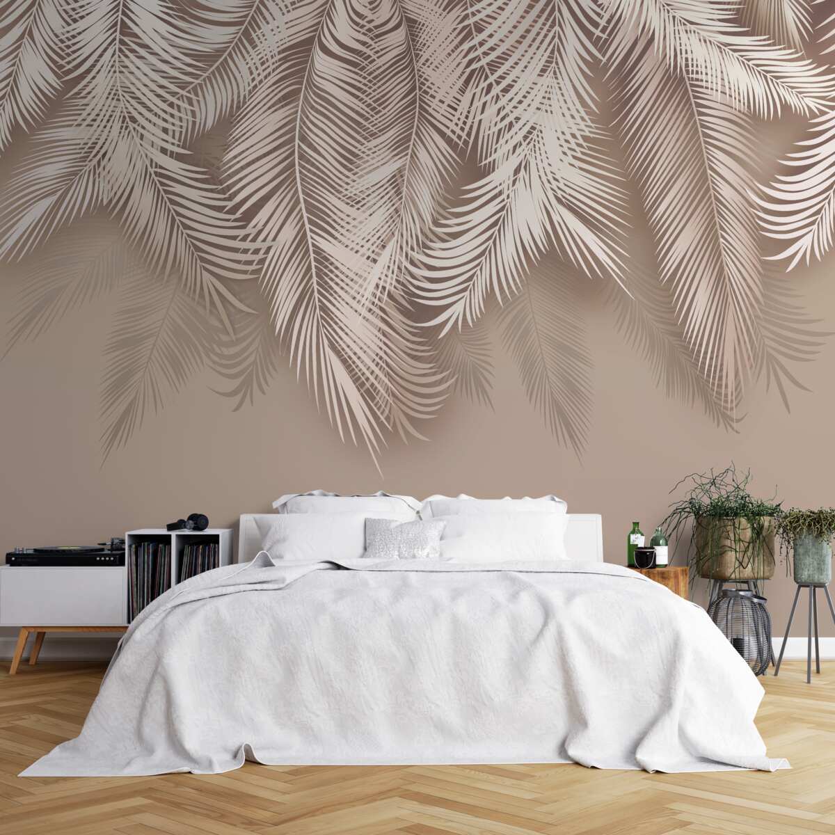 Fototapet partea din spate a frunzelor groase