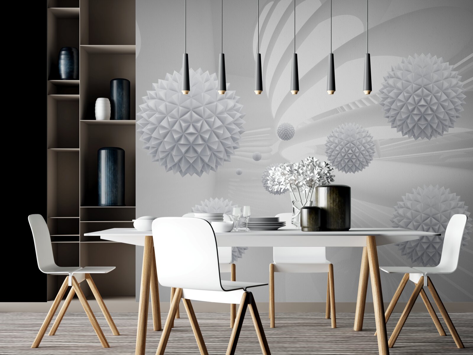 Fototapet compoziția bilelor zburătoare