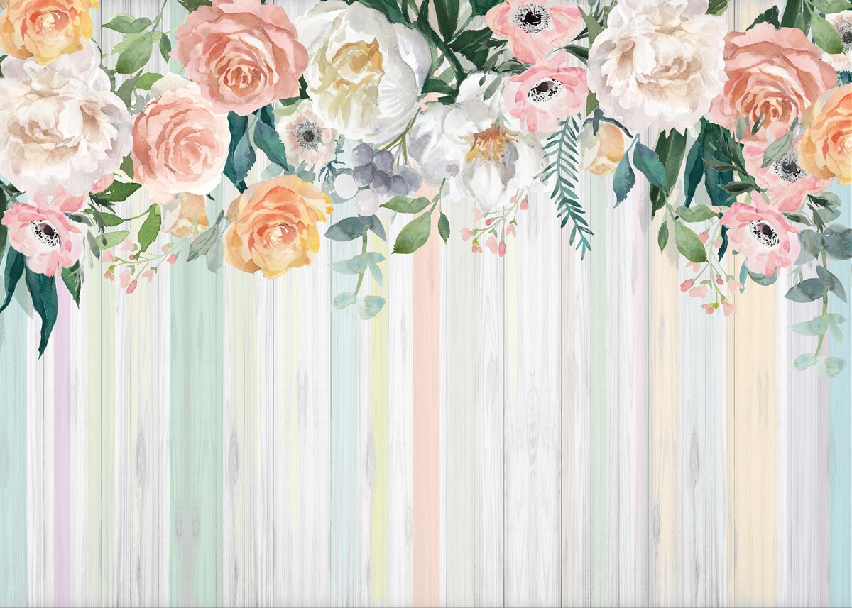 Fototapet muguri de trandafir inversați