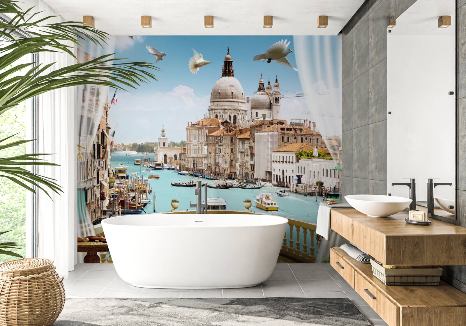 Fototapet vedere la Veneția de la balcon