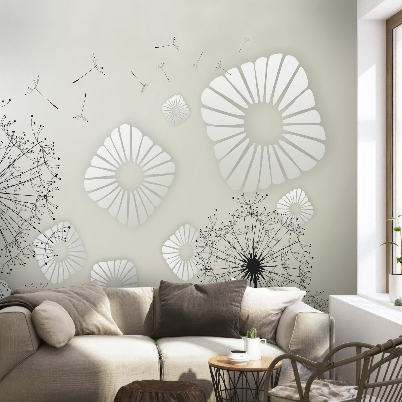 Fototapet lăptișor de matcă abstract pe o suprafață de apă