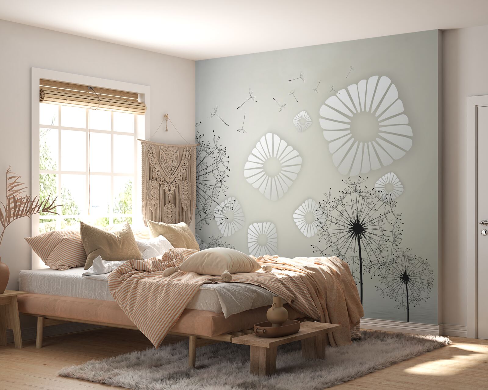 Fototapet lăptișor de matcă abstract pe o suprafață de apă