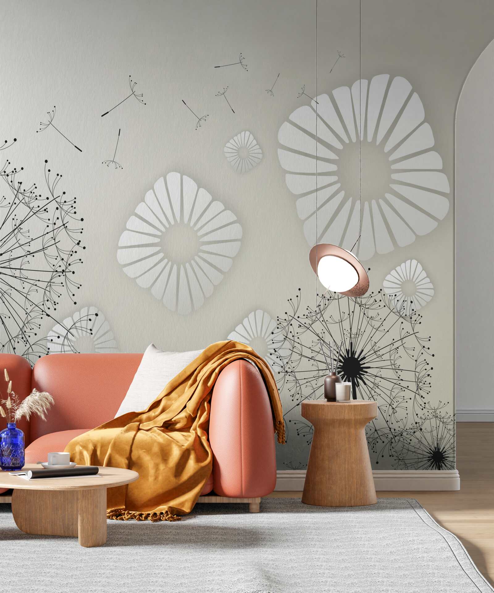 Fototapet lăptișor de matcă abstract pe o suprafață de apă