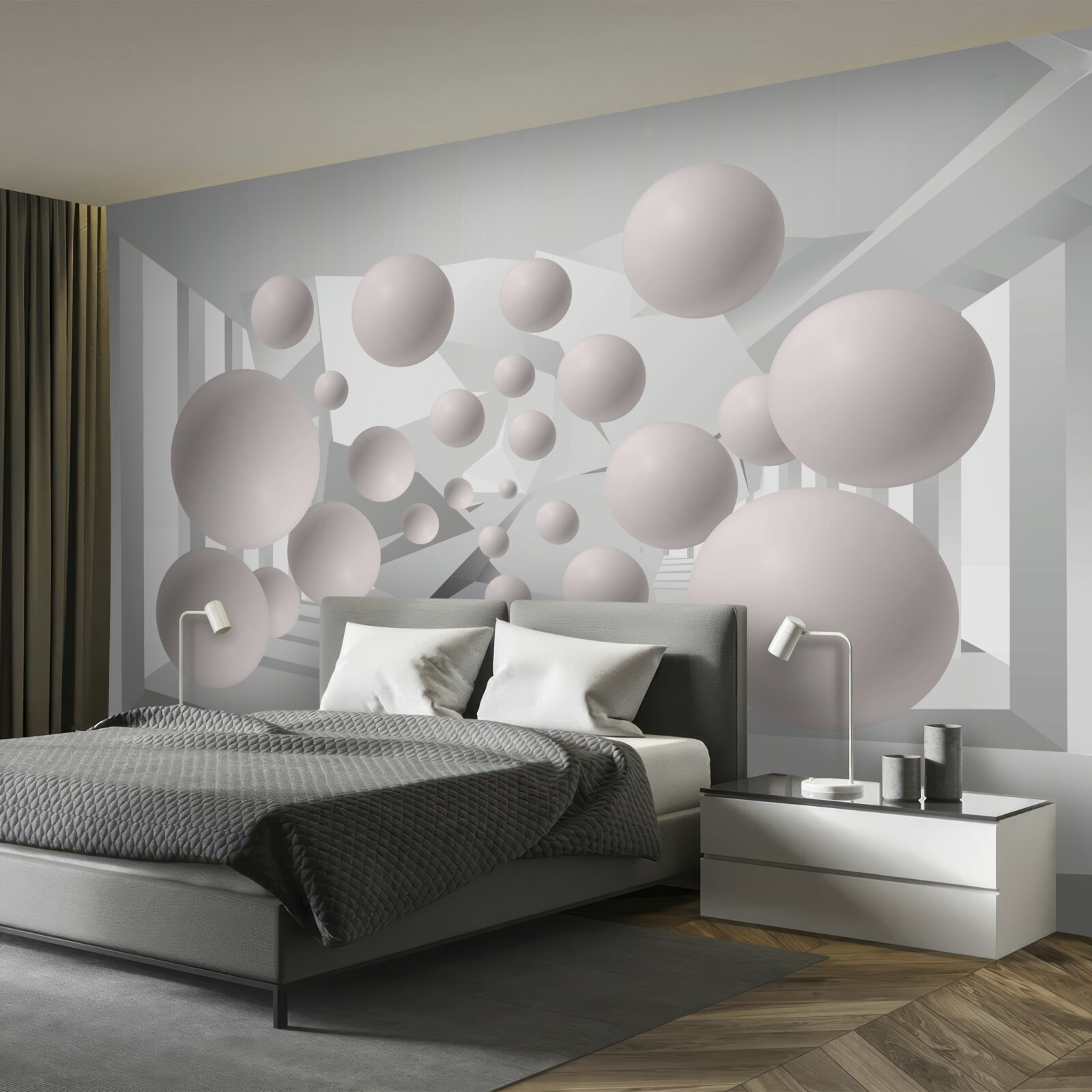 Fototapet bile aerisite de culoare crem deschis