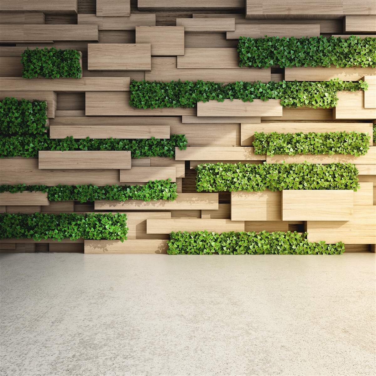 Fototapet mușchi verde și perete de piatră