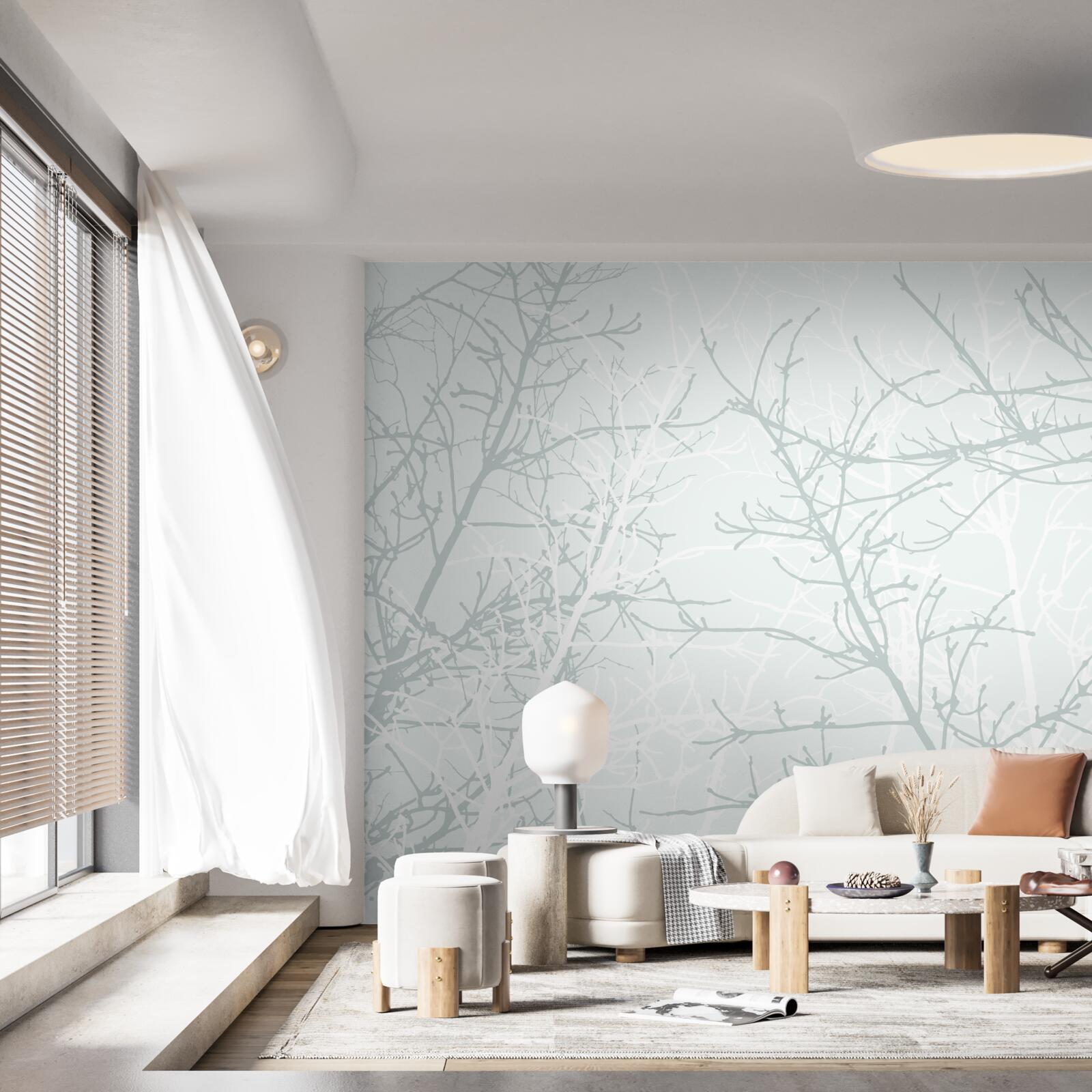 Fototapet ramuri subțiri de copaci toamna