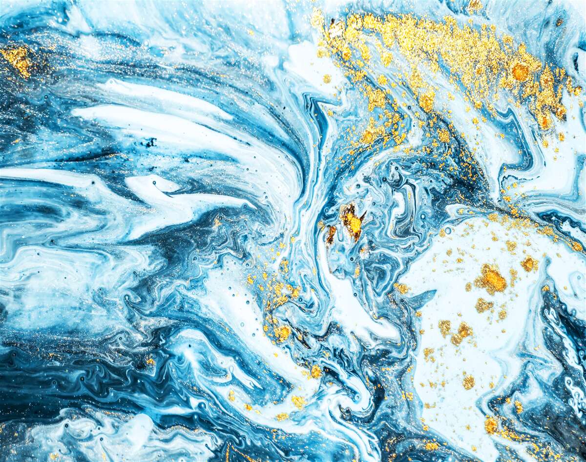 Fototapet ape reci, tulburi, cu zăpadă