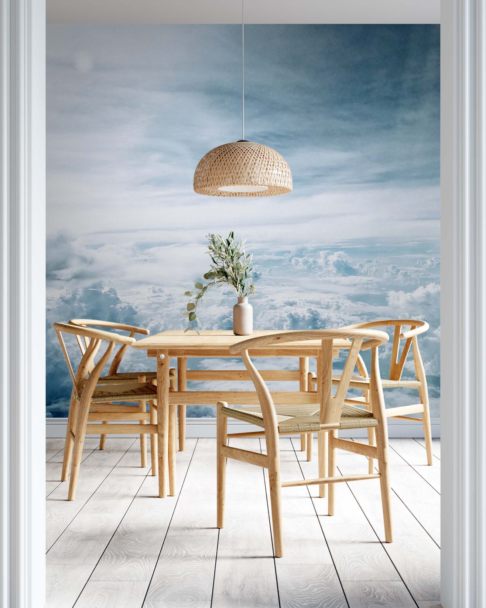 Fototapet nori maiestuoși pe cer