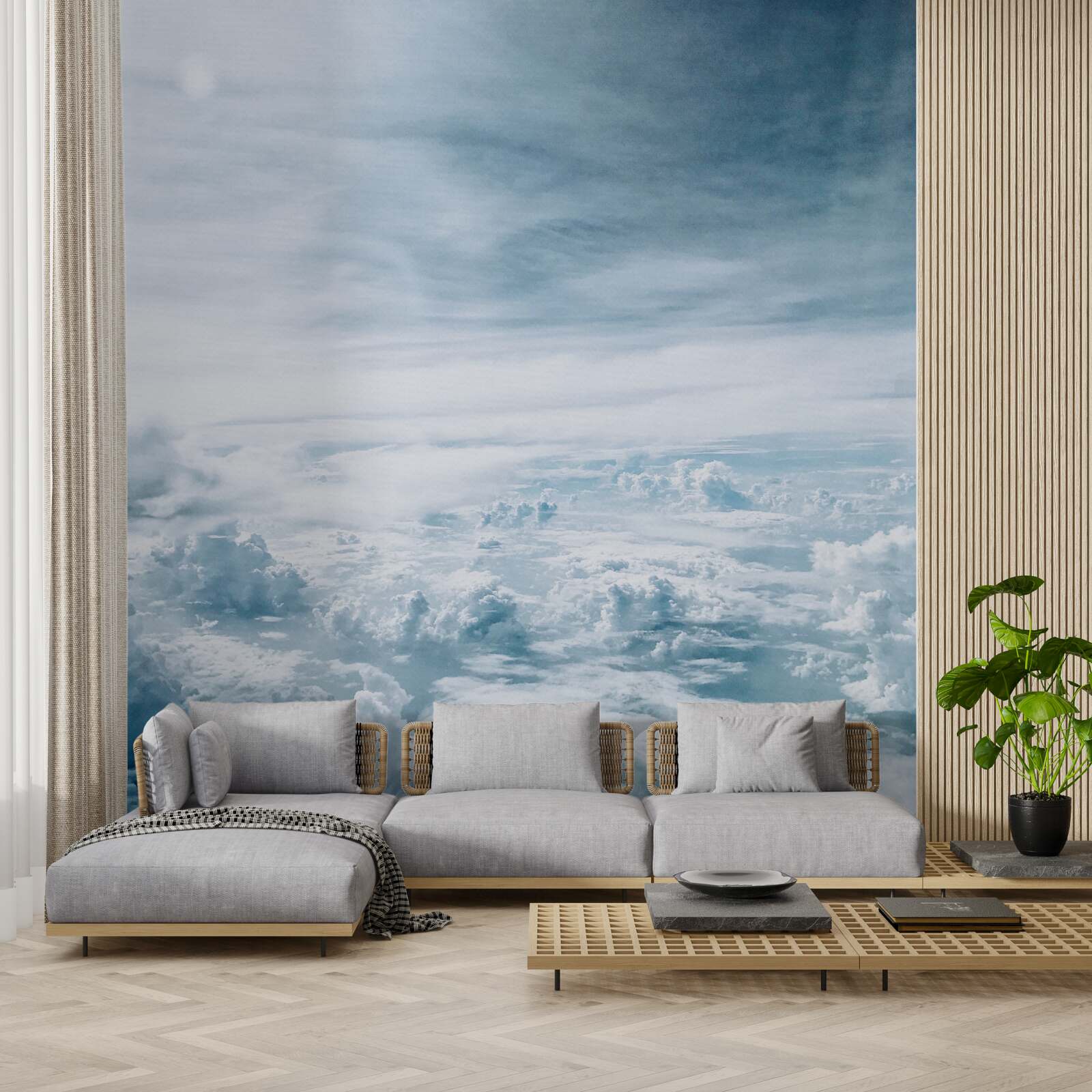 Fototapet nori maiestuoși pe cer