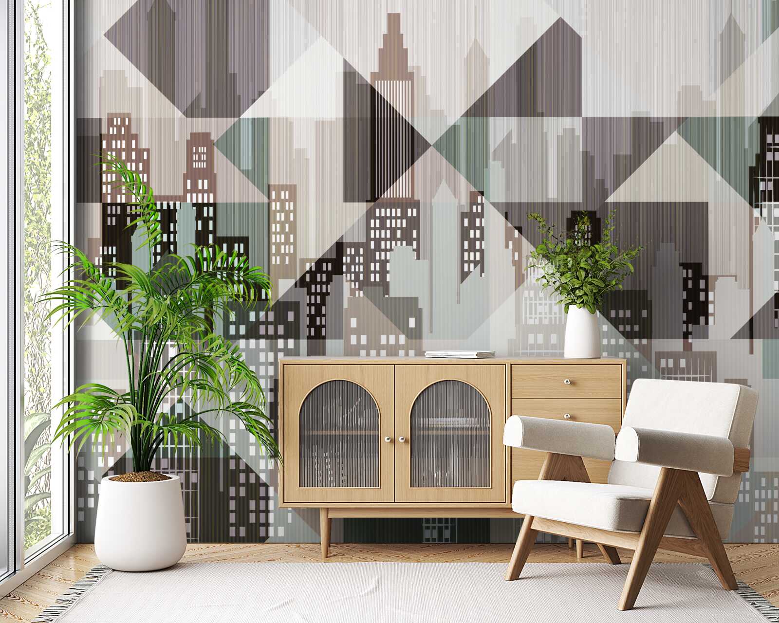 Fototapet case în stil abstract