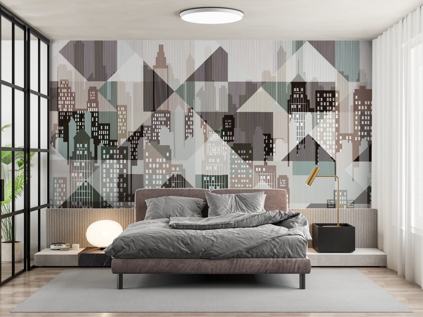 Fototapet case în stil abstract