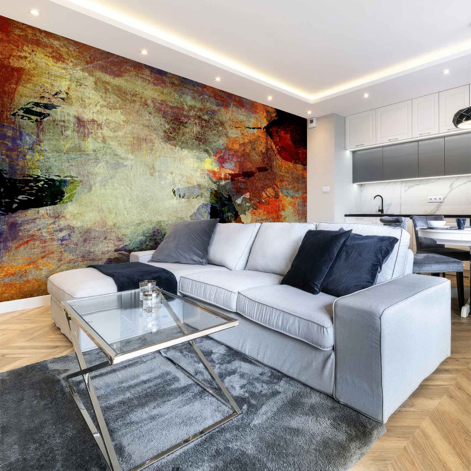 Fototapet culori de toamnă pe un fundal luminos