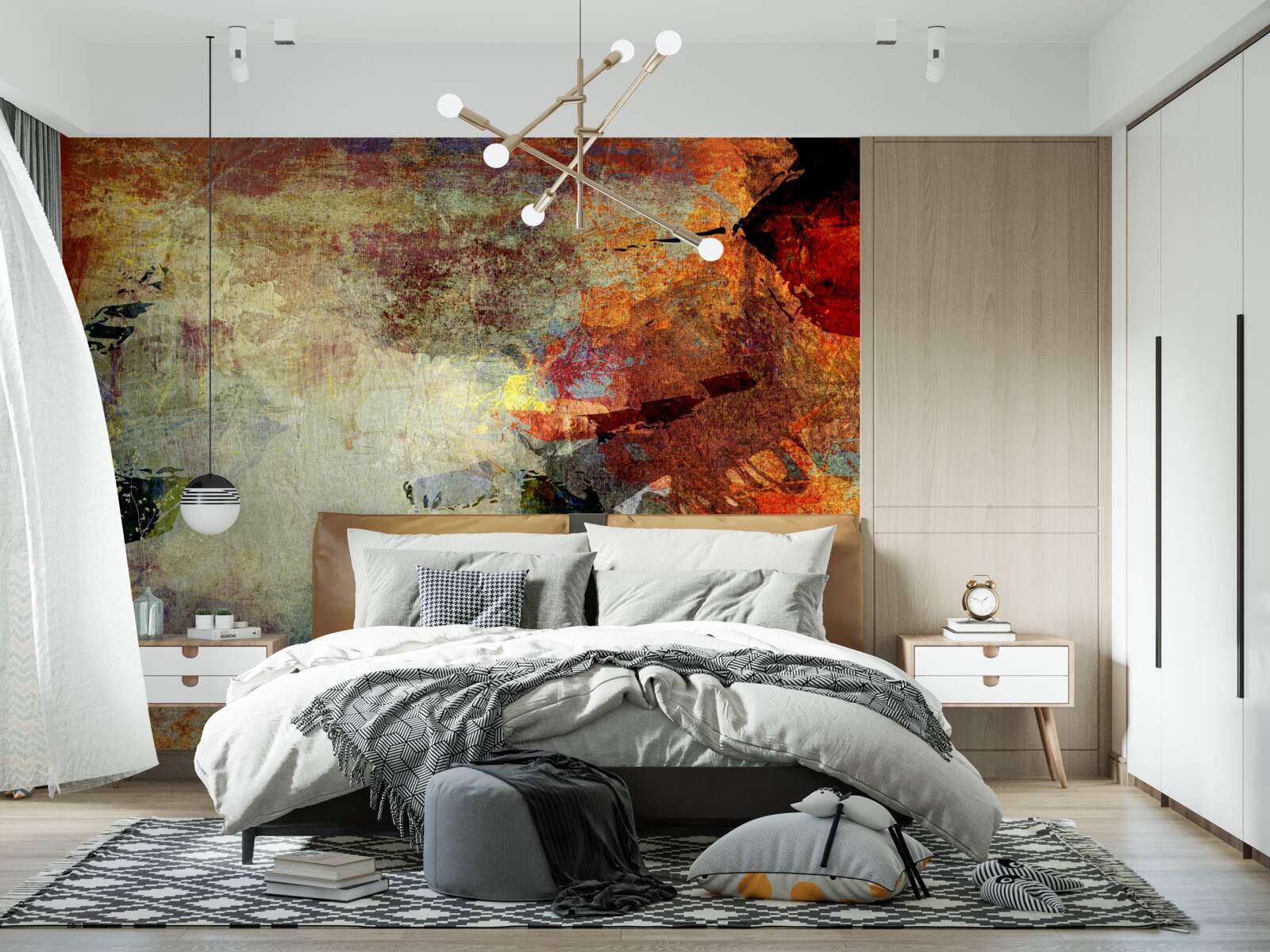 Fototapet culori de toamnă pe un fundal luminos