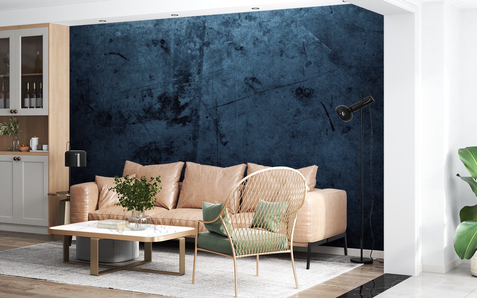 Fototapet ploaie în pădurea de noapte