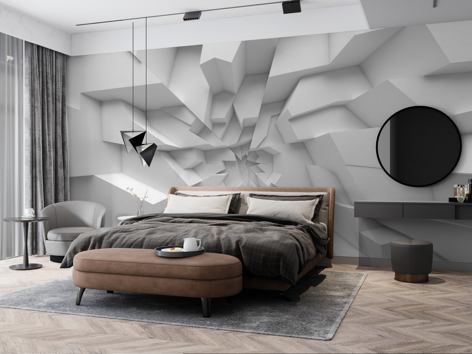 Fototapet forme abstracte 3d