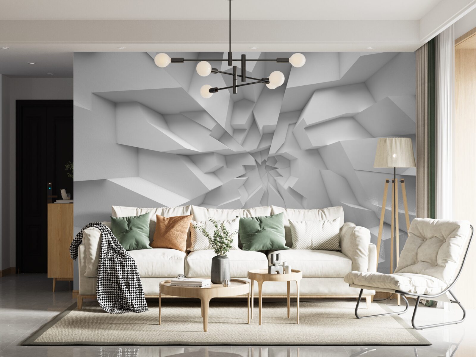 Fototapet forme abstracte 3d